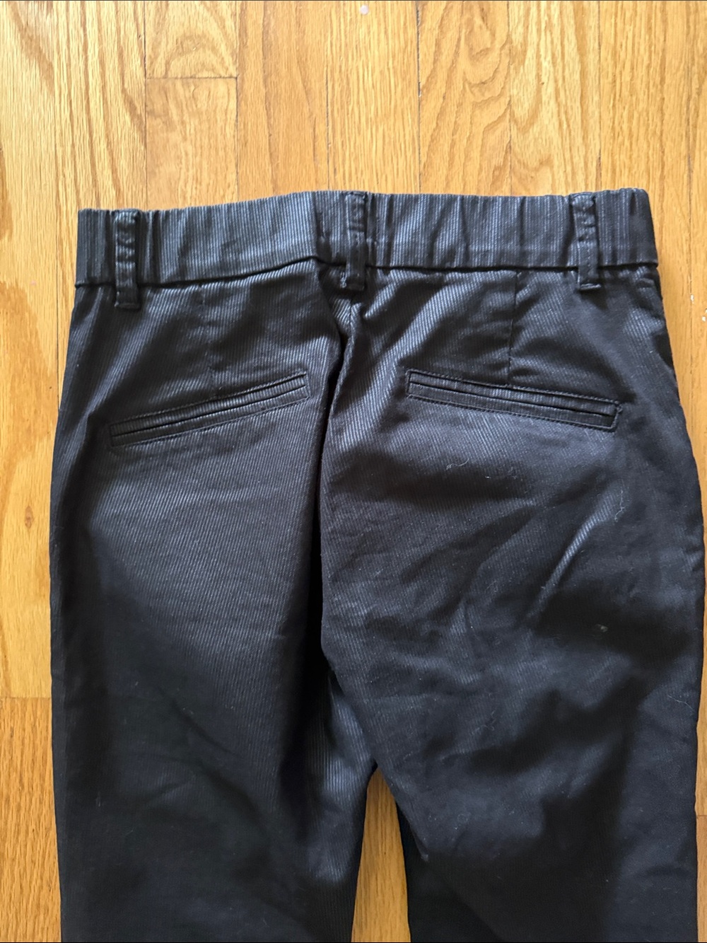 Bevy Flog sz 24 black pants with subtle pinstripe fabric great condition - Picture 5 of 8